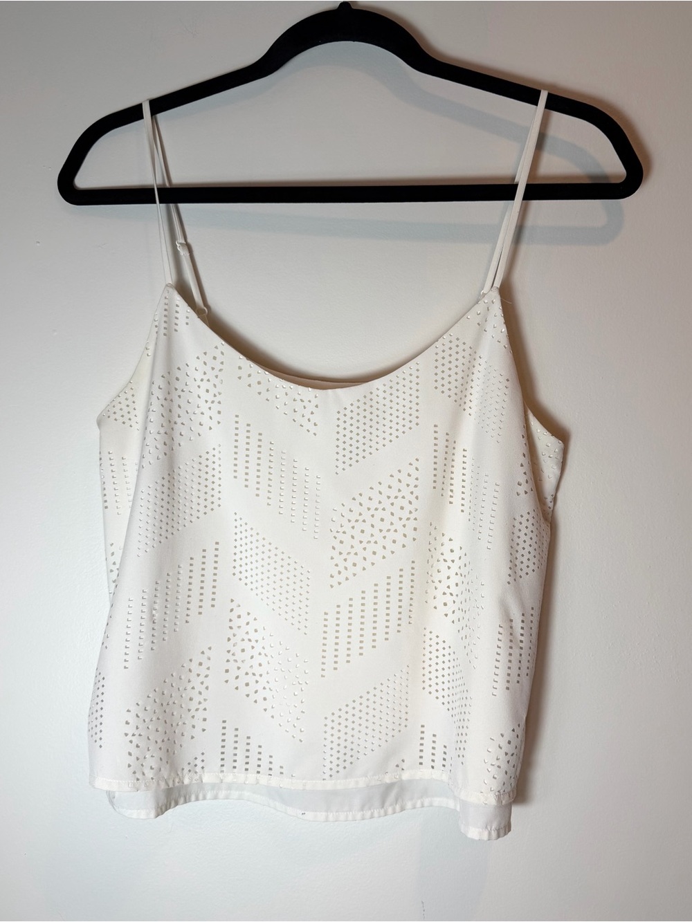 Athleta Sea Salt White FWS Perforated Laser Cut Tiered Size XS